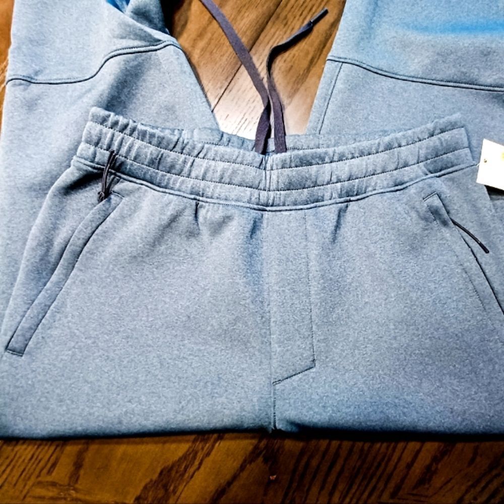 New All In Motion grayish blue Zip pockets Joggers Active Pants Sweatpants - Picture 4 of 6